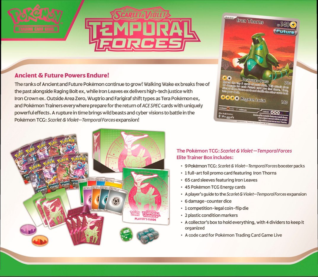 Temporal Forces Elite Trainer Box (Single, Combo, & Case)