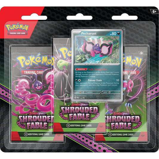 Shrouded Fable: 3-Pack Blister - Pokémon TCG: Scarlet & Violet - 8/2 RELEASE