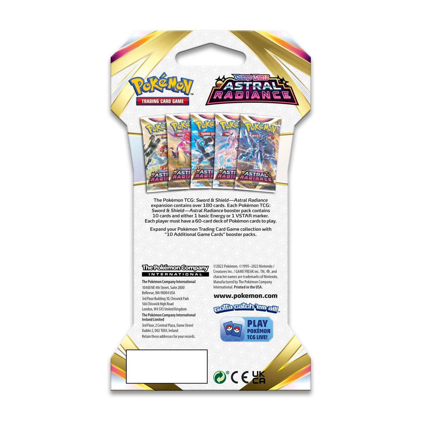 Pokémon TCG: Sword & Shield-Astral Radiance Sleeved Booster Pack