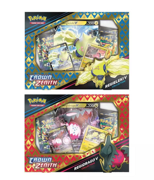 Crown Zenith Pokémon V Collection - Regieleki V / Regidrago V