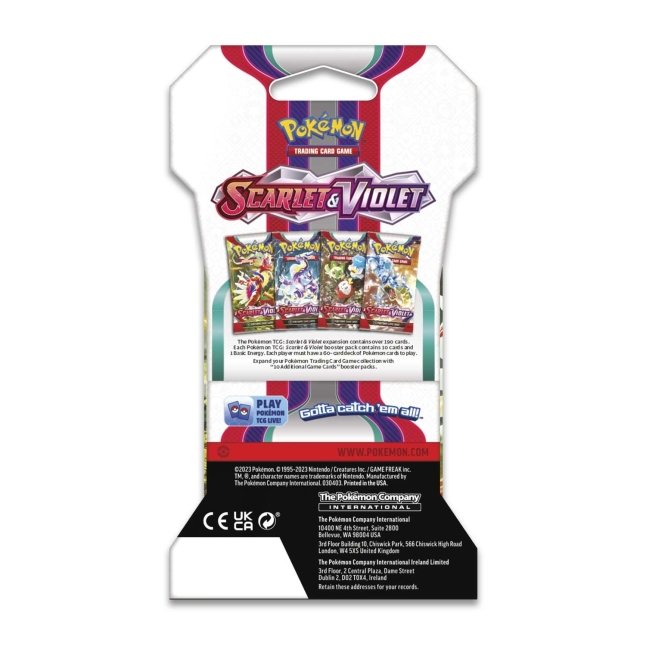 Scarlet & Violet Sleeved Booster Packs & 144 Pack Case